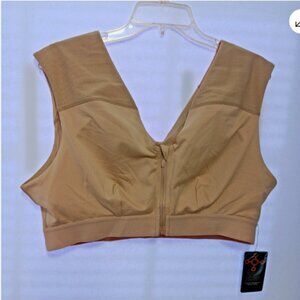 Tommie Copper 3XL Shoulder Support Bra Nude‎ Zip Front New with Tags C20